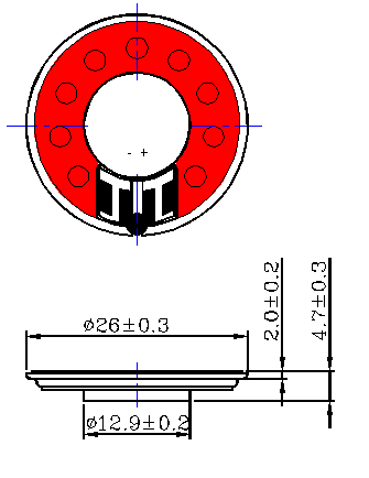 SWM-26R4.7-B0.5R dimension drawing