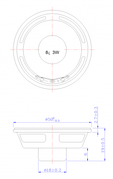 SWM-55R19-8B3R dimension drawing