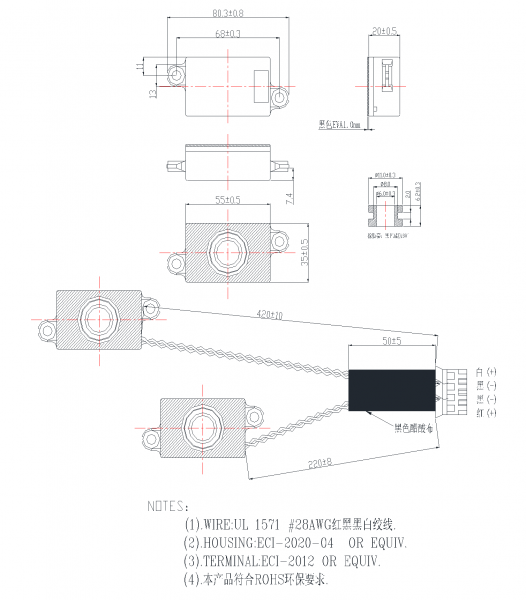 SWM-55I20-4N3R dimension drawing