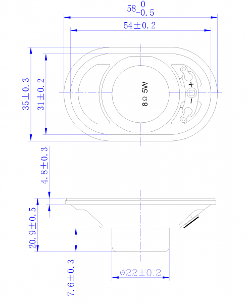 SWM-58O20.9-8A5R dimension drawing