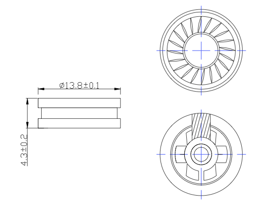 MRD-13.6R4.5-703-H dimension drawing