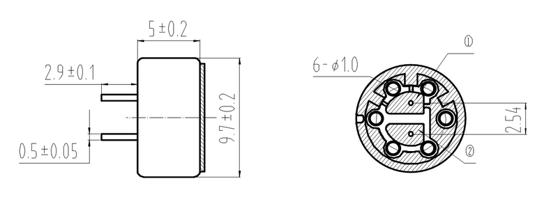 MWF-9750-674-UP dimension drawing
