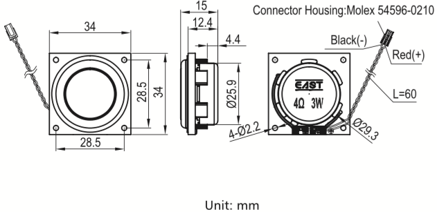 SED-34S15-4N3RC dimension drawing