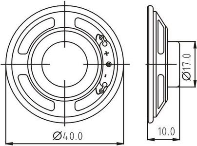 SWC-40R10.0-16N0.25R dimension drawing