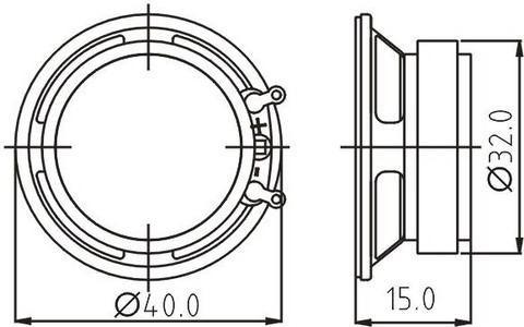 SWC-40R15-8F1R dimension drawing