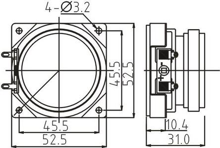 SWC-52.5S31-4F8R4H dimension drawing