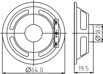 SWC-64R19.5-50N1R dimension drawing