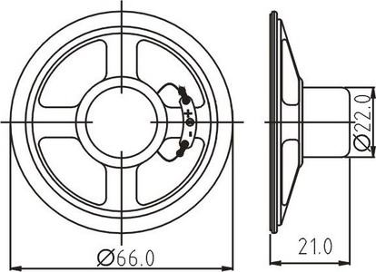 SWC-66R21-8N1R dimension drawing