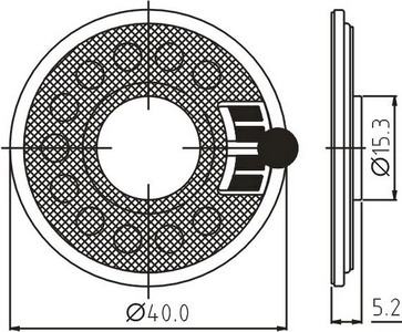 SWM-40R5.0-8N0.5R dimension drawing